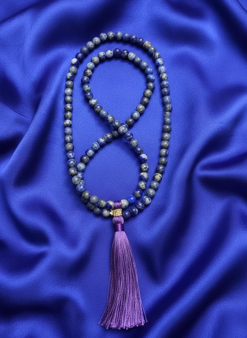 Evaarah - Energised🔷 Lapis Lazuli Mala/Chain – Truth, Wisdom & Inner Power